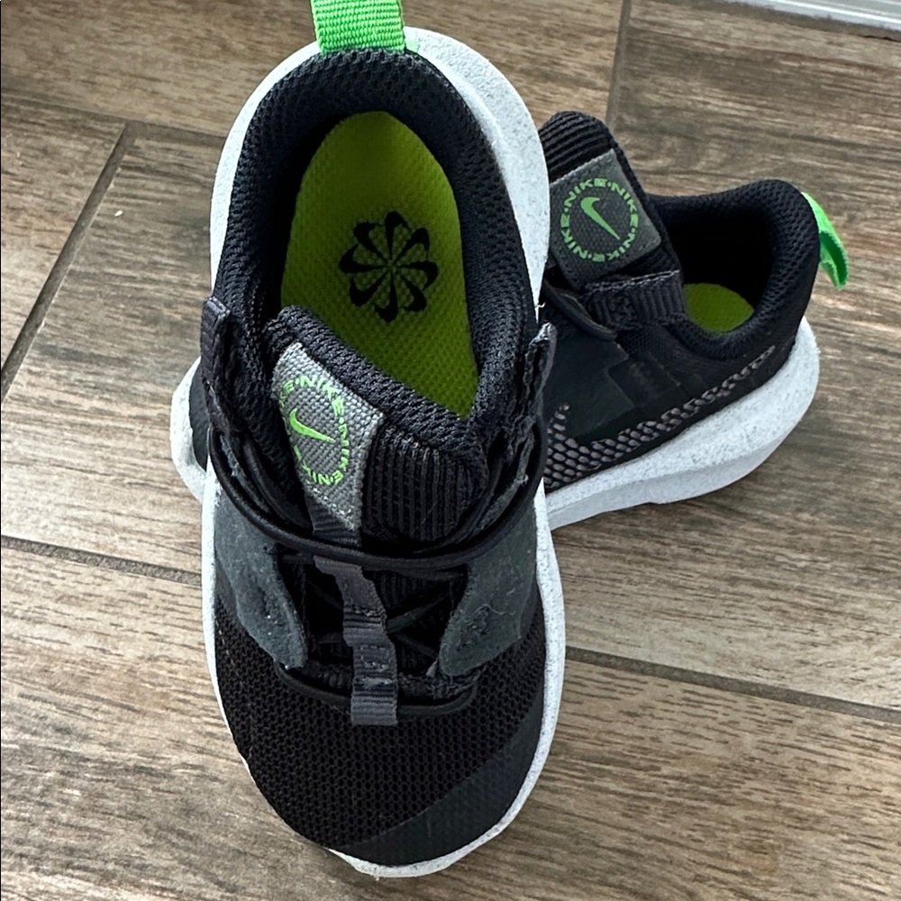 Black and Green Athletic Shoes
